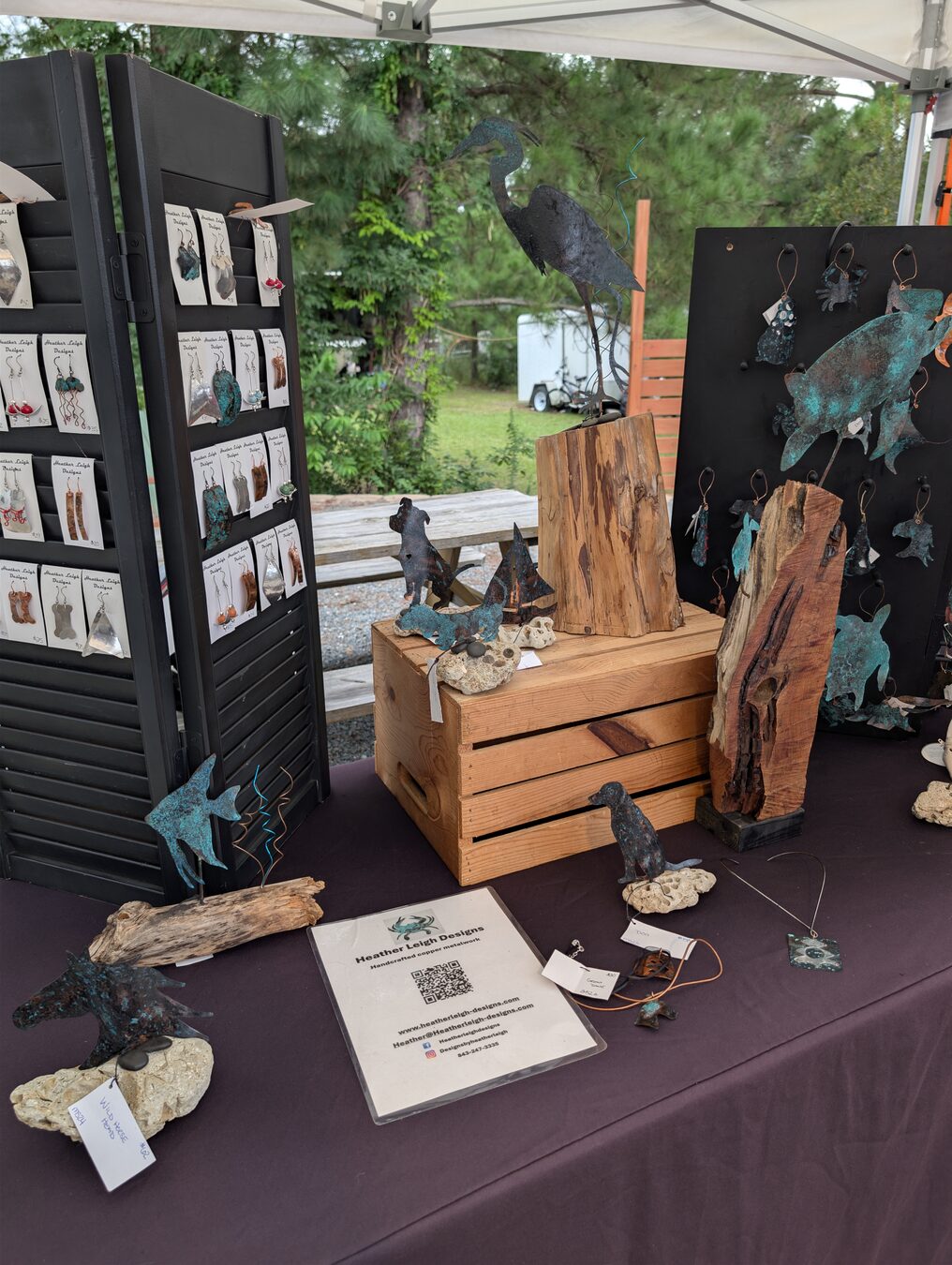 Handmade artisan goods at the market